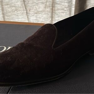 Men’s velvet dior loafers